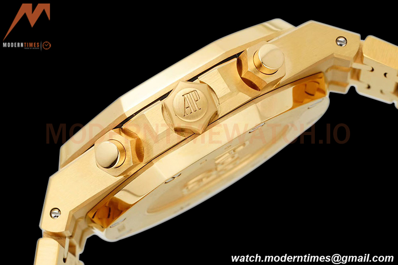 Audemars Piguet - Royal Oak Chronograph 26331BA YG/YG Blue/Stk IPF 7750 MOD