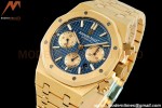 Audemars Piguet - Royal Oak Chronograph 26331BA YG/YG Blue/Stk IPF 7750 MOD