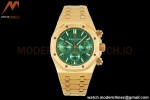 Audemars Piguet - Royal Oak Chronograph 26331BA YG/YG Green/Stk IPF 7750 MOD