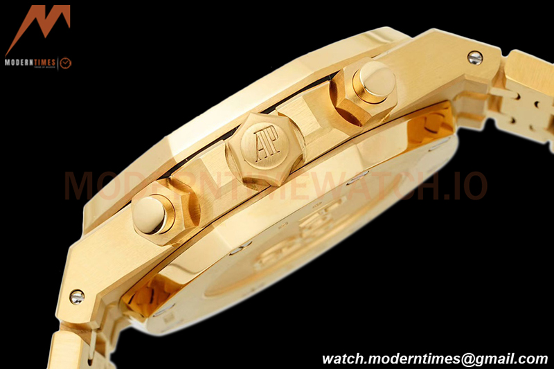 Audemars Piguet - Royal Oak Chronograph 26331BA YG/YG Green/Stk IPF 7750 MOD