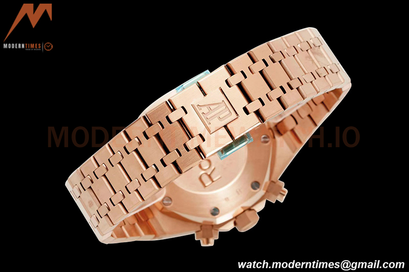 Audemars Piguet - Royal Oak Chronograph 26331OR RG/RG Blue/Stk IPF 7750 MOD