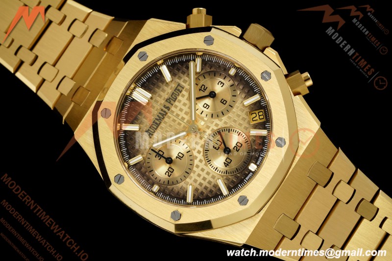 Audemars Piguet - Royal Oak Chrono 26240BA 41mm YG/YG Smoked Yellow Gold APSF SH4401