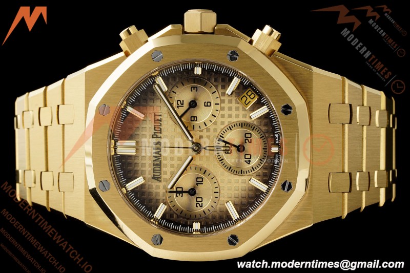 Audemars Piguet - Royal Oak Chrono 26240BA 41mm YG/YG Smoked Yellow Gold APSF SH4401