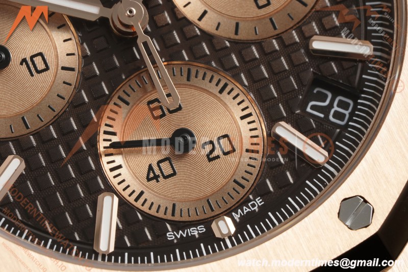 Audemars Piguet - Royal Oak Chrono 26239OR 41mm RG/RG Brown Dial APSF SH4401