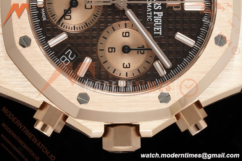 Audemars Piguet - Royal Oak Chrono 26239OR 41mm RG/RG Brown Dial APSF SH4401