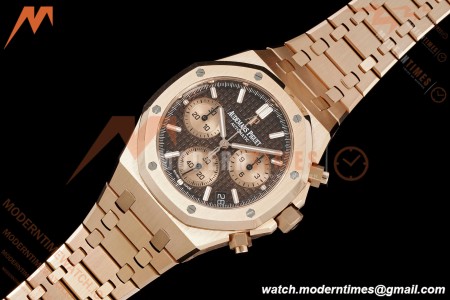 Audemars Piguet - Royal Oak Chrono 26239OR 41mm RG/RG Brown Dial APSF SH4401