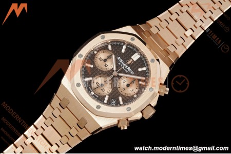Audemars Piguet - Royal Oak Chrono 26239OR 41mm RG/RG Brown Dial APSF SH4401