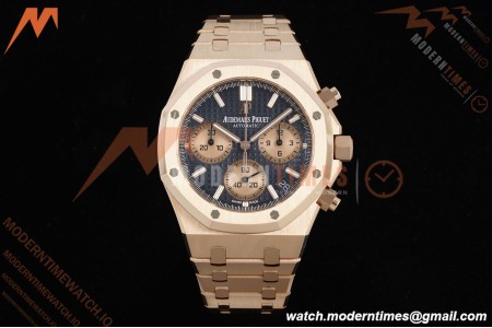 Audemars Piguet - Royal Oak Chrono 26239OR 41mm RG/RG Blue Dial APSF SH4401