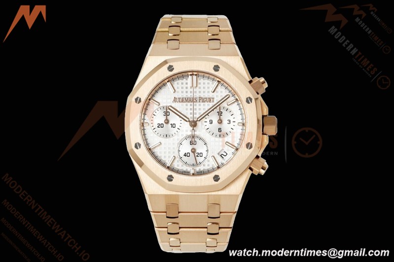 Audemars Piguet - Royal Oak Chrono 26240OR 41mm RG/RG White APSF SH4401 | 오데마 피게 - 로얄 오크 크로노 26240OR 41mm RG/RG 화이트 APSF SH4401