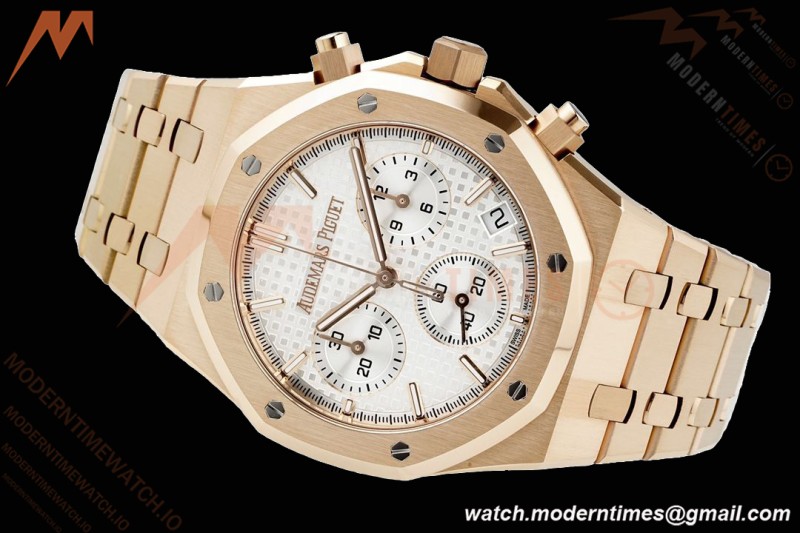 Audemars Piguet - Royal Oak Chrono 26240OR 41mm RG/RG White APSF SH4401 | 오데마 피게 - 로얄 오크 크로노 26240OR 41mm RG/RG 화이트 APSF SH4401