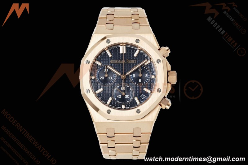 Audemars Piguet - Royal Oak Chrono 26240OR 41mm RG/RG Blue APSF SH4401