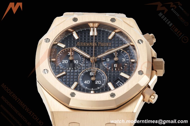 Audemars Piguet - Royal Oak Chrono 26240OR 41mm RG/RG Blue APSF SH4401