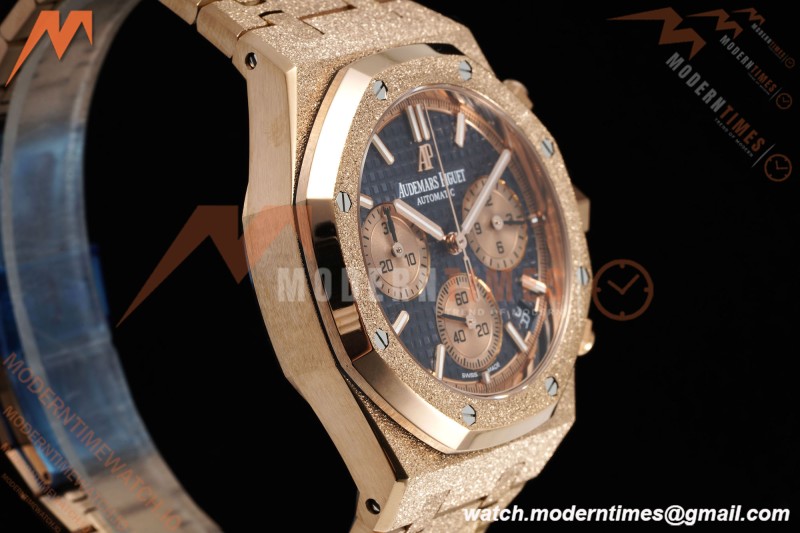 Audemars Piguet - Royal Oak Chrono 26239OR Frosted 41mm RG/RG Blue Dial APSF SH4401 | 오데마 피게 - 로얄 오크 크로노 26239OR 프로스티드 41mm RG/RG 블루 다이얼 APSF SH4401
