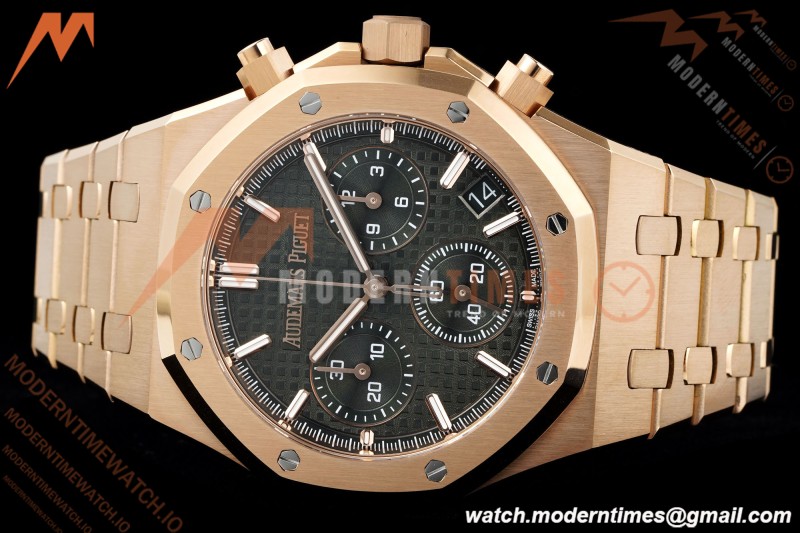 Audemars Piguet - Royal Oak Chrono 26240OR 41mm RG/RG Green APSF SH4401 | 오데마 피게 - 로얄 오크 크로노 26240OR 41mm RG/RG 그린 APSF SH4401