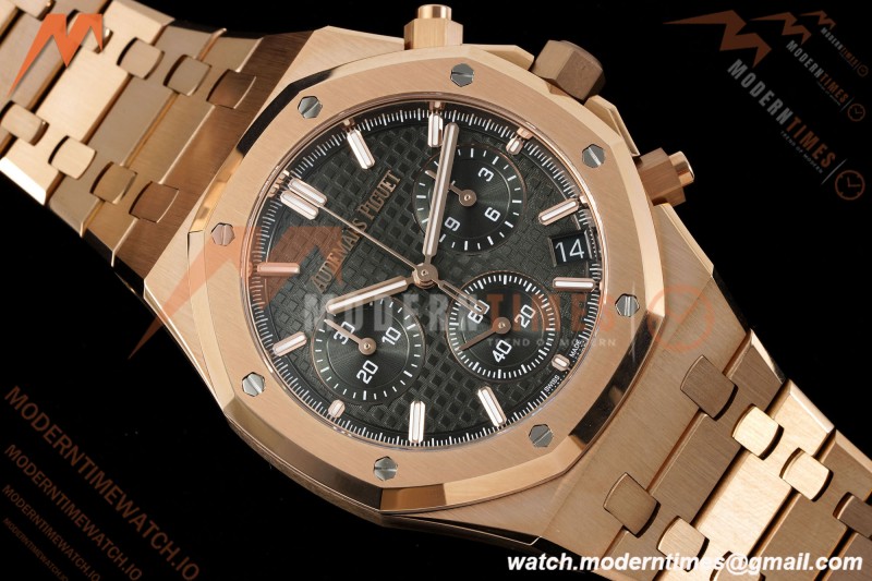 Audemars Piguet - Royal Oak Chrono 26240OR 41mm RG/RG Green APSF SH4401 | 오데마 피게 - 로얄 오크 크로노 26240OR 41mm RG/RG 그린 APSF SH4401