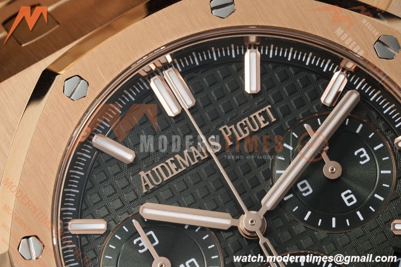 Audemars Piguet - Royal Oak Chrono 26240OR 41mm RG/RG Green APSF SH4401 | 오데마 피게 - 로얄 오크 크로노 26240OR 41mm RG/RG 그린 APSF SH4401