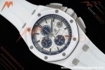 Audemars Piguet - AP ROO Chronograph Sec@12 44mm CER/CER/RU White APJF A3126 Mod