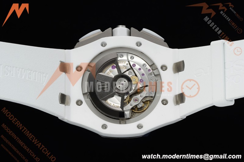 Audemars Piguet - AP ROO Chronograph Sec@12 44mm CER/CER/RU White APJF A3126 Mod