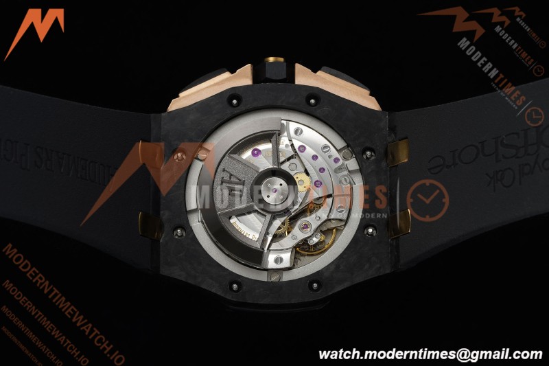Audemars Piguet - AP ROO Chronograph Sec@12 26406FR 44mm CER/RG/RU Black APJF A3126 Mod