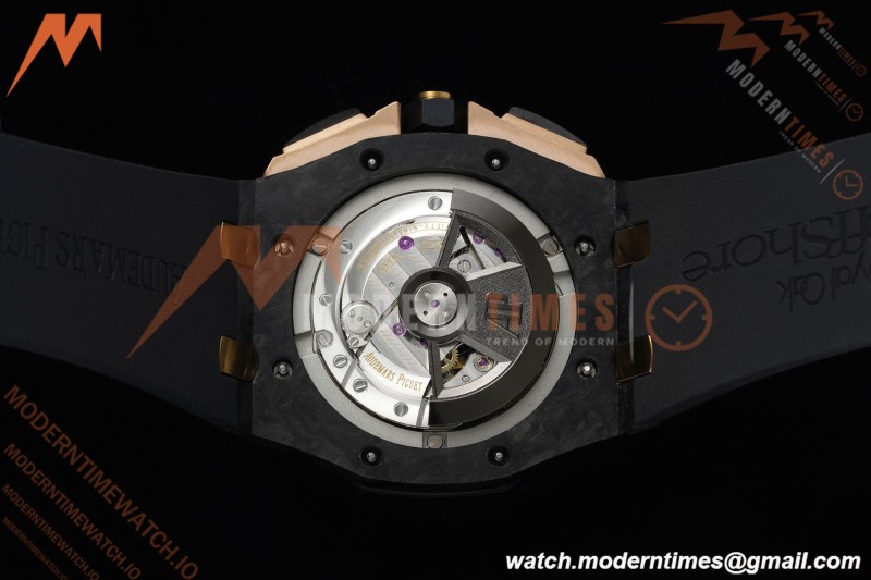 Audemars Piguet - AP ROO Chronograph Sec@12 26406FR 44mm CER/RG/RU Black APJF A3126 Mod