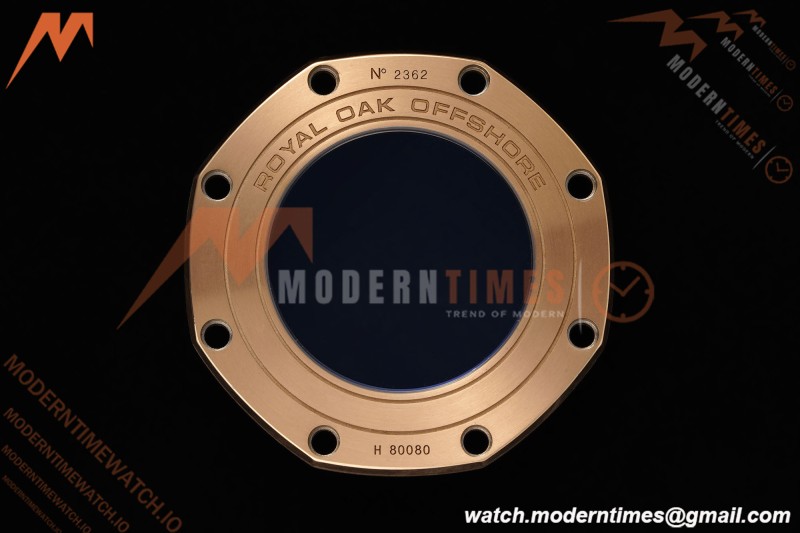 Audemars Piguet - AP ROO Chronograph Sec@12 26406FR 44mm CER/RG/RU Black APJF A3126 Mod