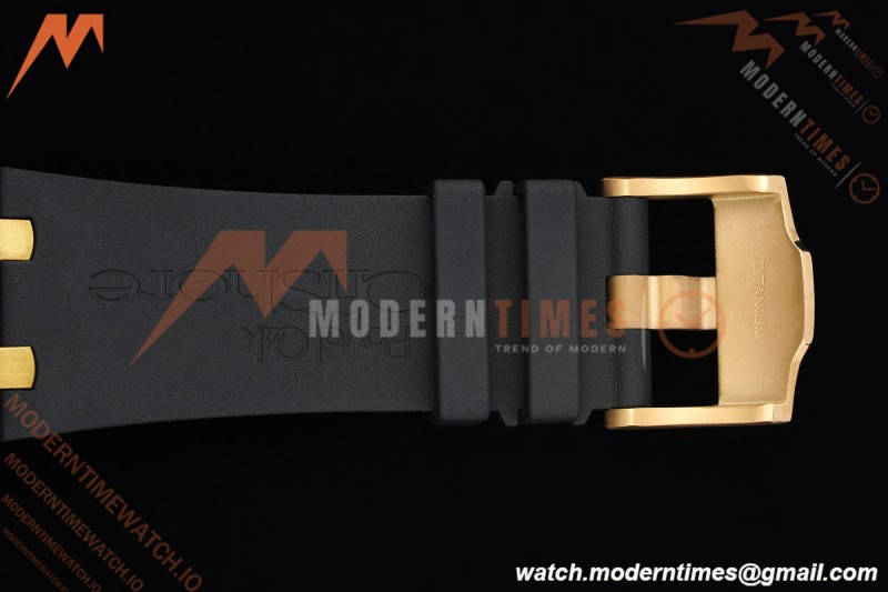 Audemars Piguet - AP ROO Chronograph Sec@12 26406FR 44mm CER/RG/RU Black APJF A3126 Mod