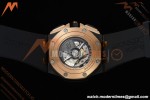 Audemars Piguet - AP ROO Chronograph Sec@12 26406FR 44mm CER/RG/RU Black APJF A3126 Mod