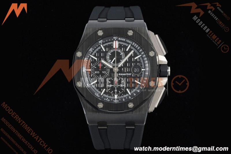 Audemars Piguet - AP ROO Chronograph Sec@12 26402CE 44mm CER/CER/RU Black APJF A3126 Mod