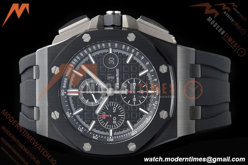 Audemars Piguet - AP ROO Chronograph Sec@12 26402CE 44mm CER/CER/RU Black APJF A3126 Mod