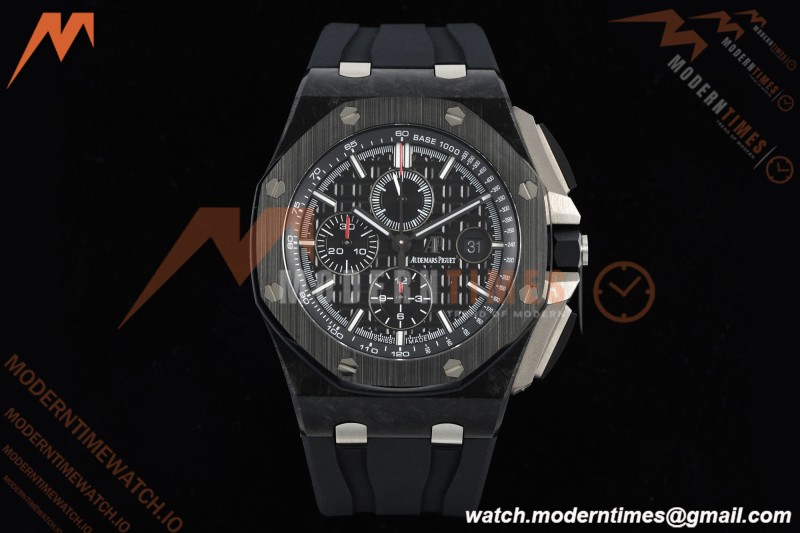 Audemars Piguet - AP ROO Chronograph Sec@12 26400AU 44mm CER/CER/RU Black APJF A3126 Mod | 오데마 피게 - AP ROO 크로노그래프 Sec@12 26400AU 44mm CER/CER/RU 블랙 APJF A3126 Mod