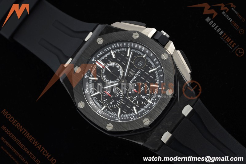 Audemars Piguet - AP ROO Chronograph Sec@12 26400AU 44mm CER/CER/RU Black APJF A3126 Mod | 오데마 피게 - AP ROO 크로노그래프 Sec@12 26400AU 44mm CER/CER/RU 블랙 APJF A3126 Mod