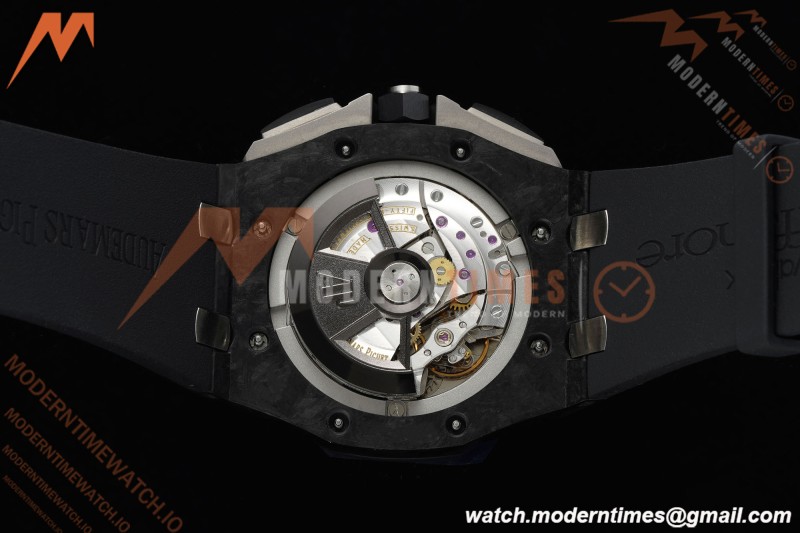 Audemars Piguet - AP ROO Chronograph Sec@12 26400AU 44mm CER/CER/RU Black APJF A3126 Mod | 오데마 피게 - AP ROO 크로노그래프 Sec@12 26400AU 44mm CER/CER/RU 블랙 APJF A3126 Mod