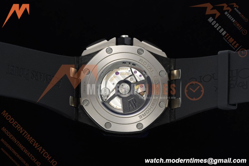 Audemars Piguet - AP ROO Chronograph Sec@12 26400AU 44mm CER/CER/RU Black APJF A3126 Mod | 오데마 피게 - AP ROO 크로노그래프 Sec@12 26400AU 44mm CER/CER/RU 블랙 APJF A3126 Mod