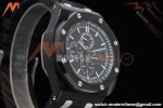 Audemars Piguet - AP ROO Chronograph Sec@12 26400AU 44mm CER/CER/RU Black APJF A3126 Mod | 오데마 피게 - AP ROO 크로노그래프 Sec@12 26400AU 44mm CER/CER/RU 블랙 APJF A3126 Mod