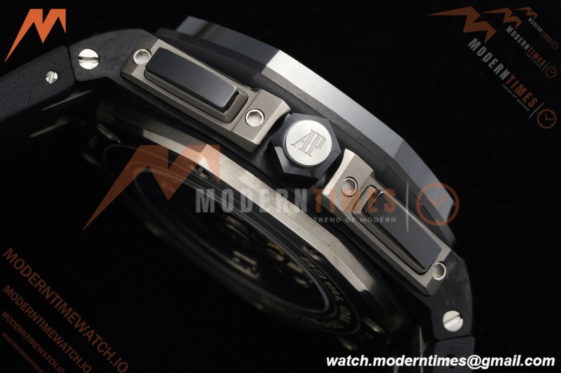 Audemars Piguet - AP ROO Chronograph Sec@12 26400AU 44mm CER/CER/RU Black APJF A3126 Mod | 오데마 피게 - AP ROO 크로노그래프 Sec@12 26400AU 44mm CER/CER/RU 블랙 APJF A3126 Mod