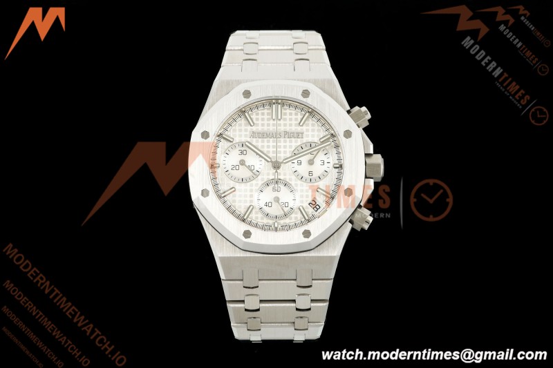 Audemars Piguet - Royal Oak 26240ST 41mm SS/SS White SWF Dial DDF DD4401 | 오데마 피게 - 로얄 오크 26240ST 41mm SS/SS 화이트 SWF 다이얼 DDF DD4401