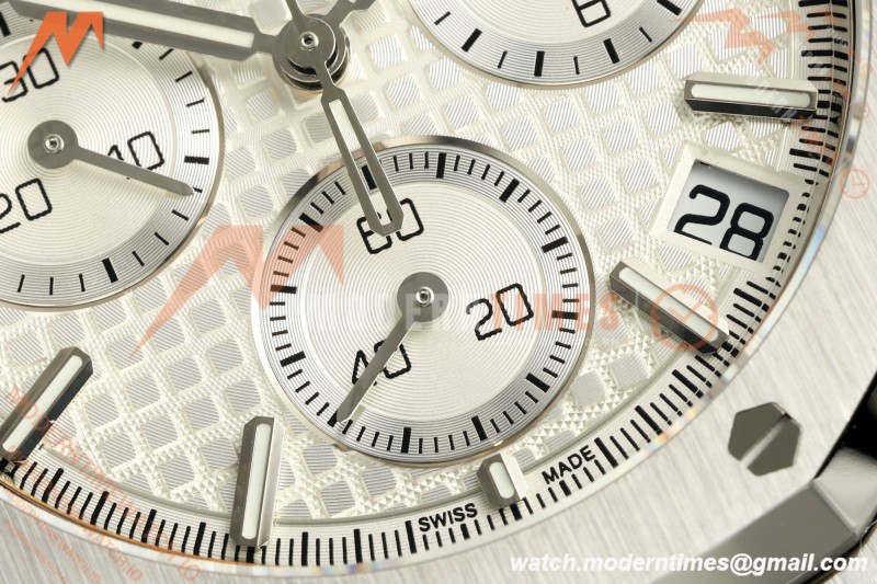 Audemars Piguet - Royal Oak 26240ST 41mm SS/SS White SWF Dial DDF DD4401 | 오데마 피게 - 로얄 오크 26240ST 41mm SS/SS 화이트 SWF 다이얼 DDF DD4401