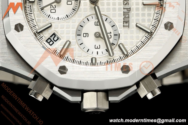 Audemars Piguet - Royal Oak 26240ST 41mm SS/SS White SWF Dial DDF DD4401 | 오데마 피게 - 로얄 오크 26240ST 41mm SS/SS 화이트 SWF 다이얼 DDF DD4401