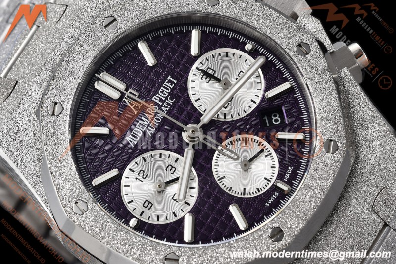 Audemars Piguet - Royal Oak Chrono 26331BC Frosted 41mm SS/SS Purple OMF Cal.2385 Mod
