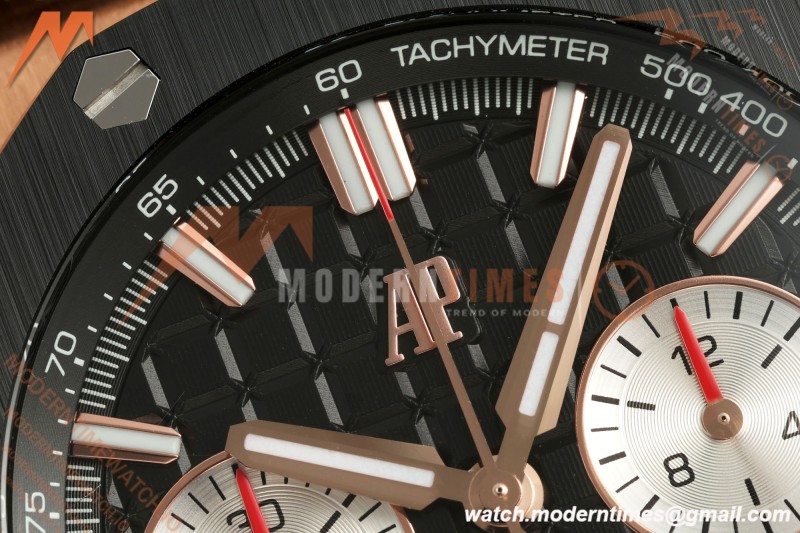Audemars Piguet - Royal Oak Offshore Chronograph 43mm 26420RO RG/CER/RU Blk/Silv APPF Cal. 4401 Mod