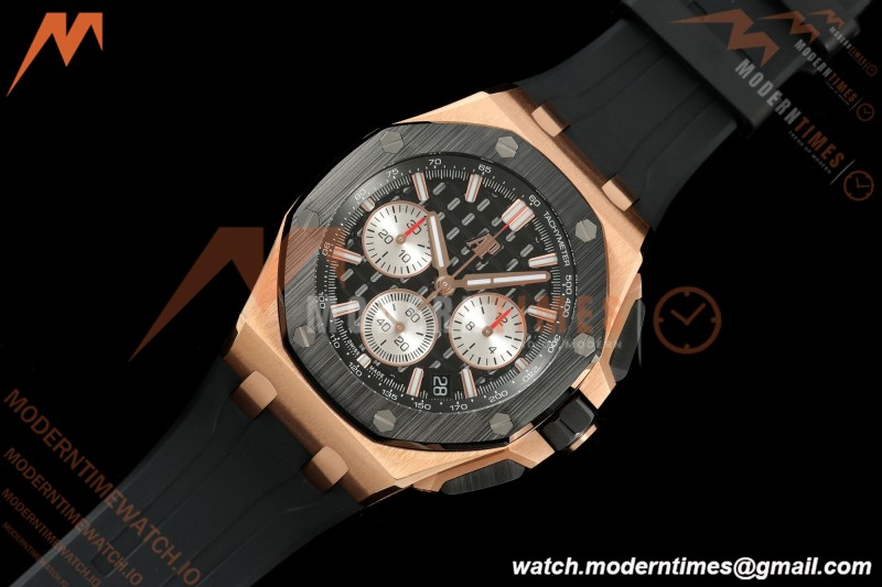 Audemars Piguet - Royal Oak Offshore Chronograph 43mm 26420RO RG/CER/RU Blk/Silv APPF Cal. 4401 Mod