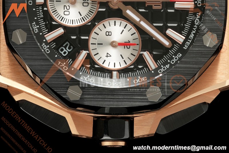 Audemars Piguet - Royal Oak Offshore Chronograph 43mm 26420RO RG/CER/RU Blk/Silv APPF Cal. 4401 Mod