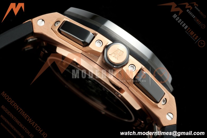 Audemars Piguet - Royal Oak Offshore Chronograph 43mm 26420RO RG/CER/RU Blk/Silv APPF Cal. 4401 Mod