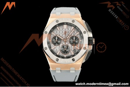 Audemars Piguet - Royal Oak Offshore Chronograph 43mm 26420OI RG/TI/NY Grey/Blk APPF Cal. 4401 Mod | 오데마 피게 - 로얄 오크 오프쇼어 크로노그래프 43mm 26420OI RG/TI/NY 그레이/블랙 APPF Cal. 4401 Mod