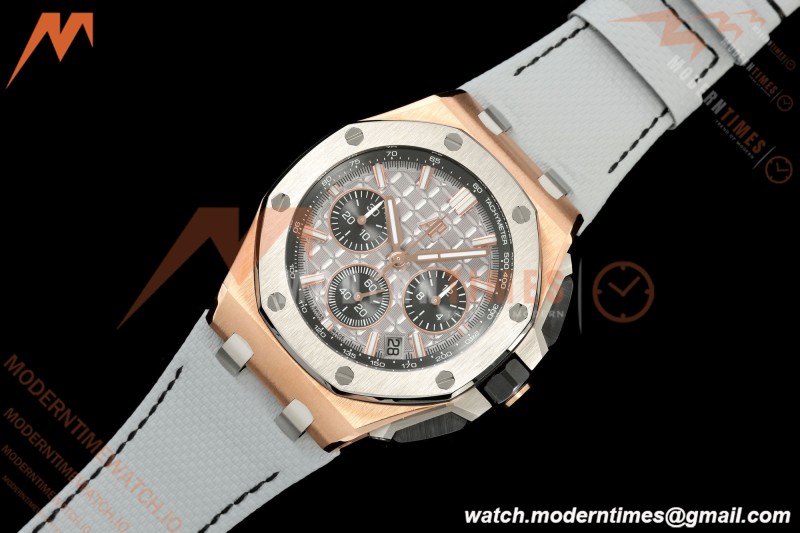 Audemars Piguet - Royal Oak Offshore Chronograph 43mm 26420OI RG/TI/NY Grey/Blk APPF Cal. 4401 Mod