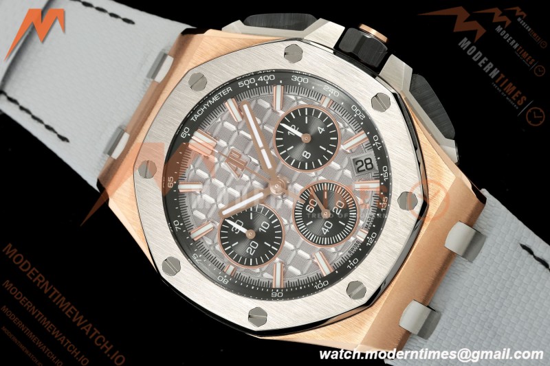 Audemars Piguet - Royal Oak Offshore Chronograph 43mm 26420OI RG/TI/NY Grey/Blk APPF Cal. 4401 Mod