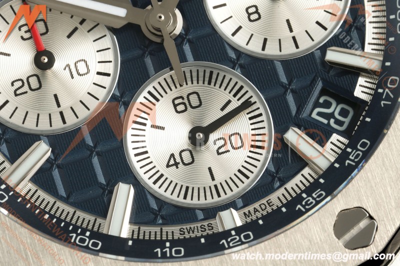 Audemars Piguet - Royal Oak Offshore Chronograph 43mm 26420TI TI/RU Blu/Silv APPF Cal. 4401 Mod