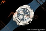 Audemars Piguet - Royal Oak Offshore Chronograph 43mm 26420TI TI/RU Blu/Silv APPF Cal. 4401 Mod