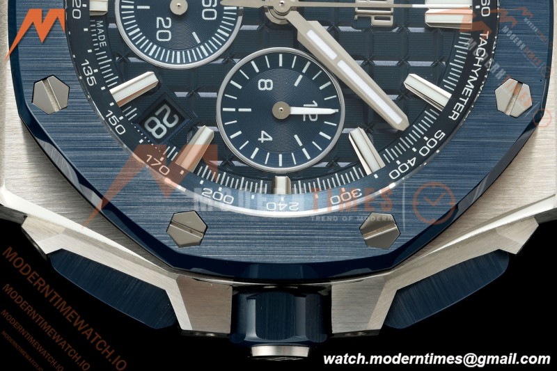 Audemars Piguet - Royal Oak Offshore Chronograph 43mm 26420SO SS/CER/NY Blue Dial APPF Cal. 4401 Mod | 오데마 피게 - 로얄 오크 오프쇼어 크로노그래프 43mm 26420SO SS/CER/NY 블루 다이얼 APPF Cal. 4401 Mod