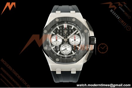Audemars Piguet - Royal Oak Offshore Chronograph 43mm 26420SO SS/CER/RU Blk/Silv APPF Cal. 4401 Mod | 오데마 피게 - 로얄 오크 오프쇼어 크로노그래프 43mm 26420SO SS/CER/RU 블랙/실버 APPF Cal. 4401 Mod